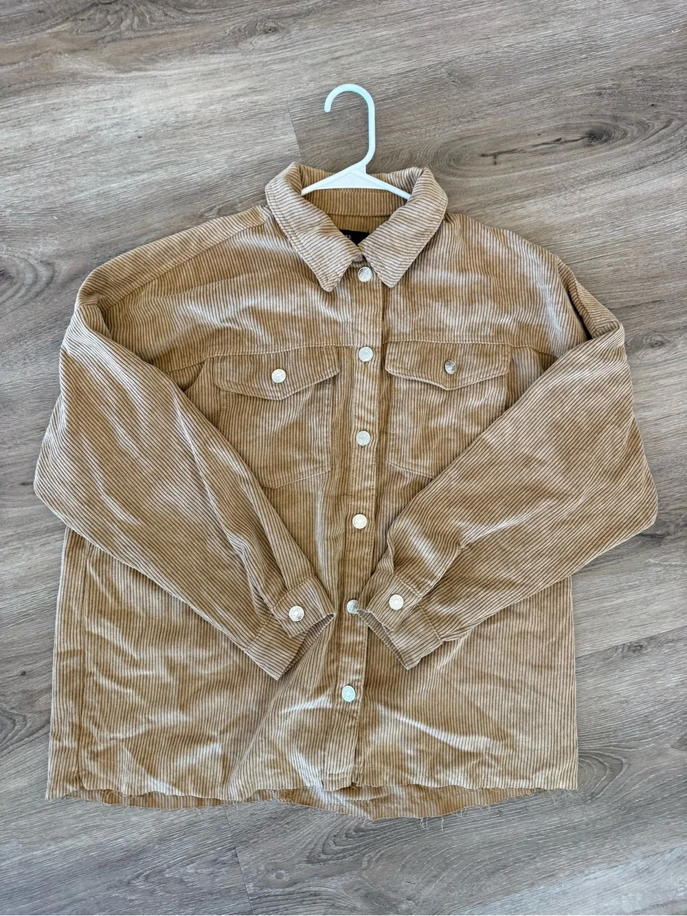 Forever 21 Tan Corduroy Shacket Jacket